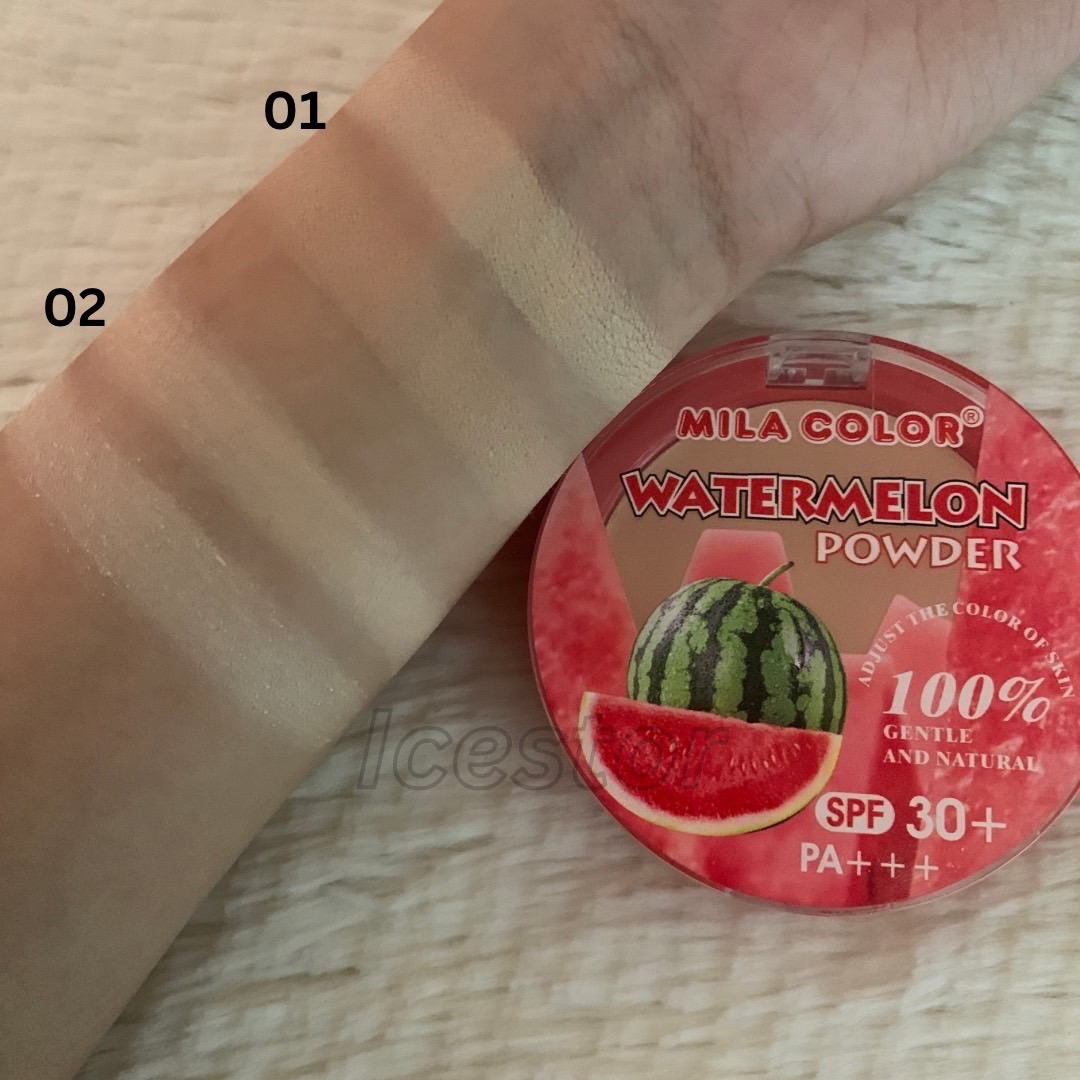 MC5092 MILA COLOR POWDER WATER MELON SPF 30PA+++แป้งพัฟ2 ชั้น เนื้อ ...