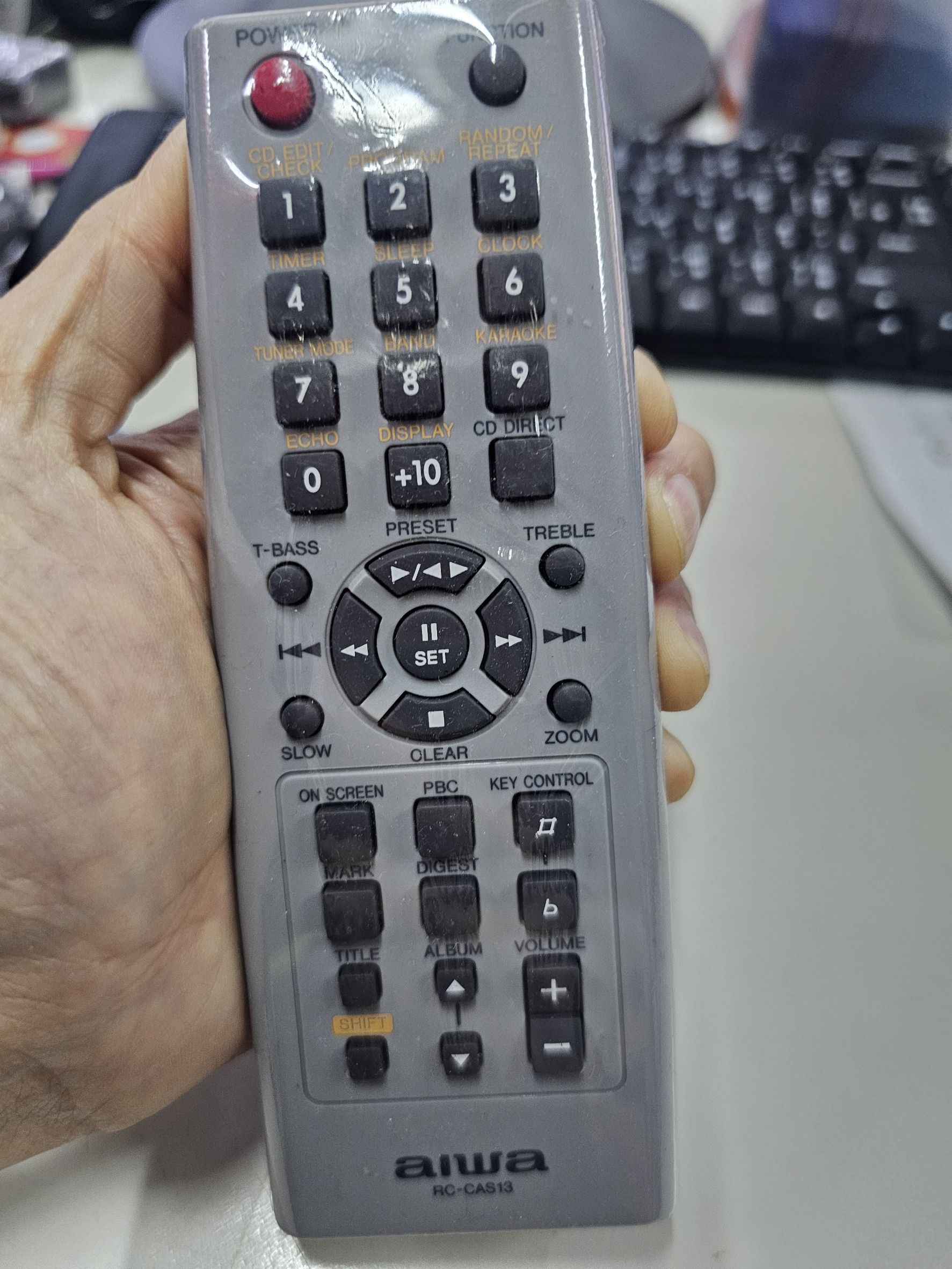 Remote control เครื่องเสียง AIWA รุ่น RC-CAS13 | Shopee Thailand