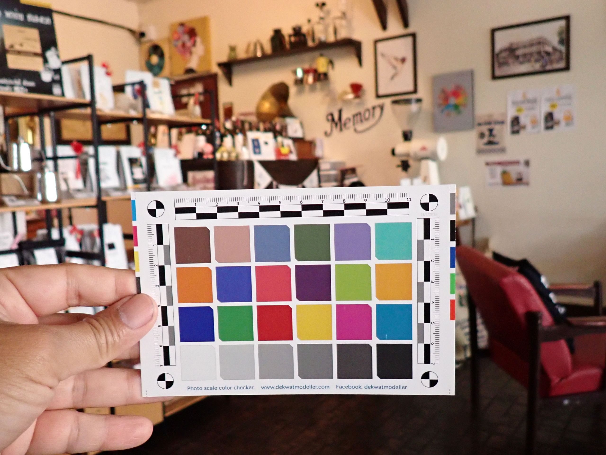 4 x 6 นิ้ว Photo scale camera color checker White balance Chart. การ์ด ...