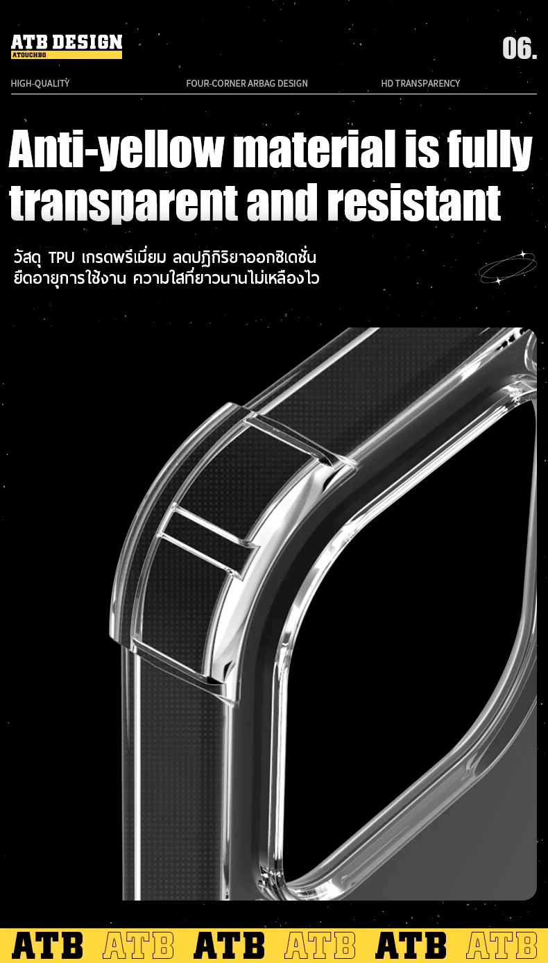 เคสคิงคองแท้ ATB Design - Anti-Burst Case เคสใสกันกระแทก 0.10 มม. ...