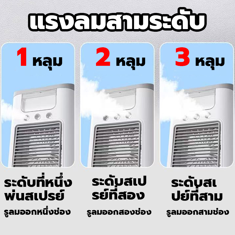 พัดลมทำความชื้น K978 อัปเกรด พัดลมไอน้ำ แบตเตอรี่ในตัว 35000mah พัดลมไอ ...