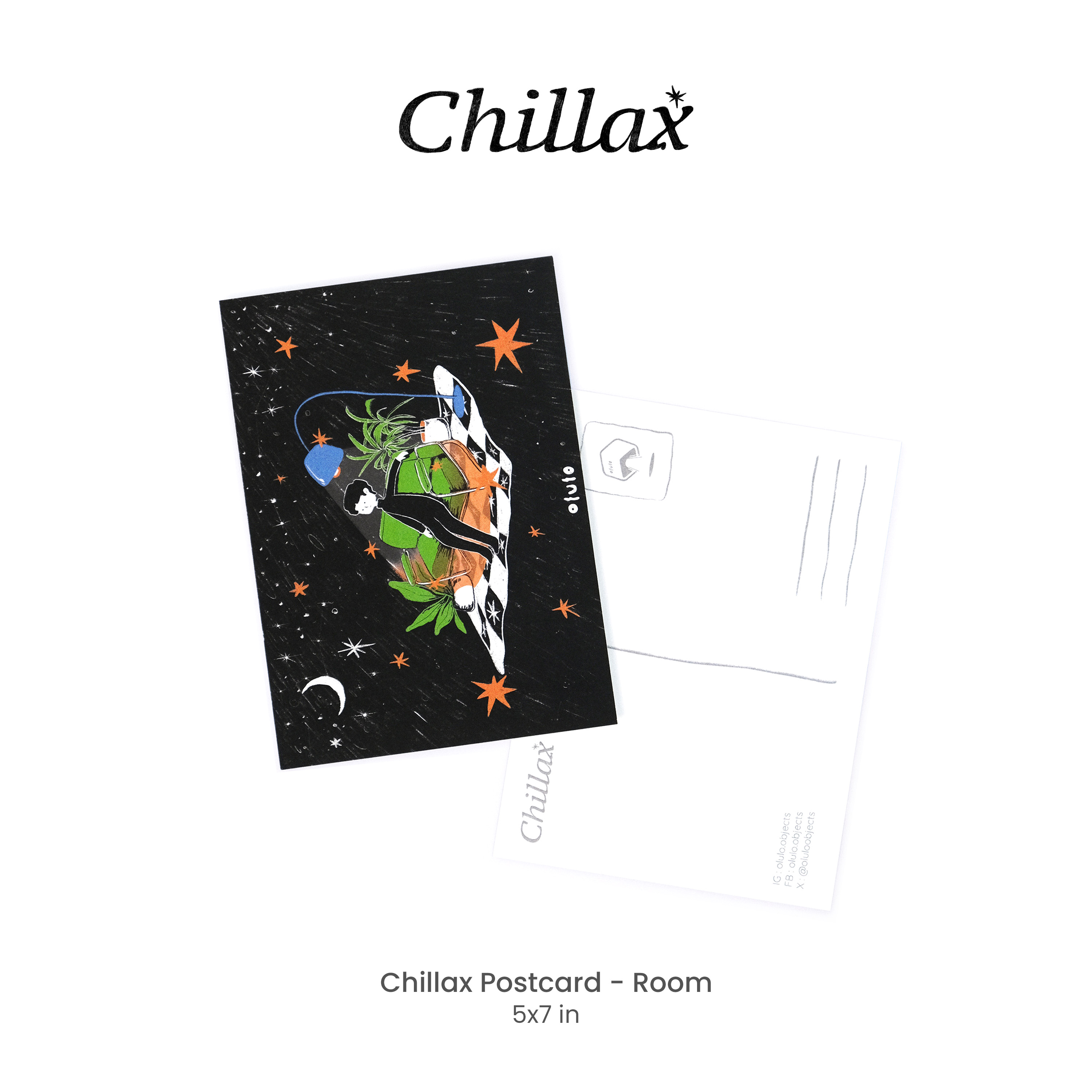 olulo Chillax - Postcard (Original Artwork by olulo.objects) | Shopee ...