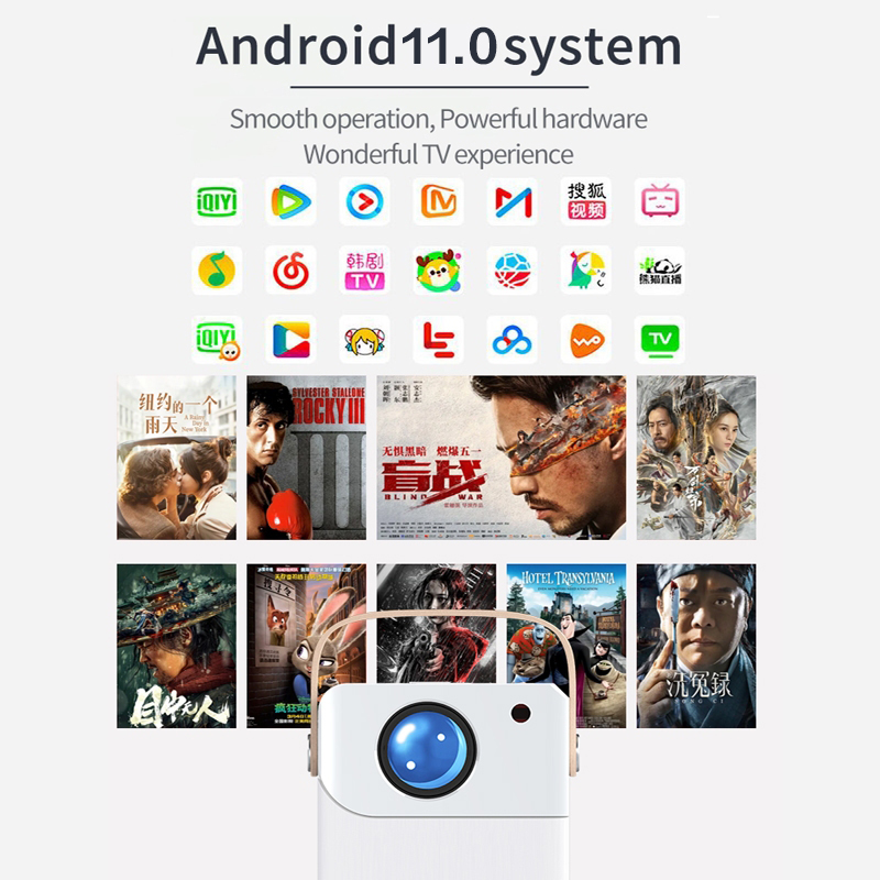 โปรเจคเตอร์มินิ projector CY303 โปรเจคเตอร์ดูหนัง WiFi 1920*1080P HD ...