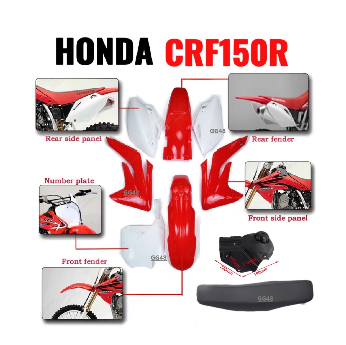 Grafica Honda CRF150 4stroke Grafica Completa - Foto 9