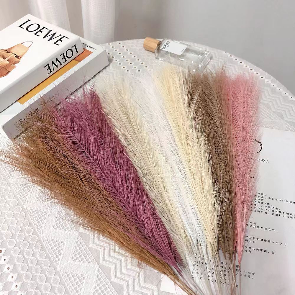 【24h】 Artificial Pampas Grass Fluffy Artificial Fake Flower Boho Decor ...