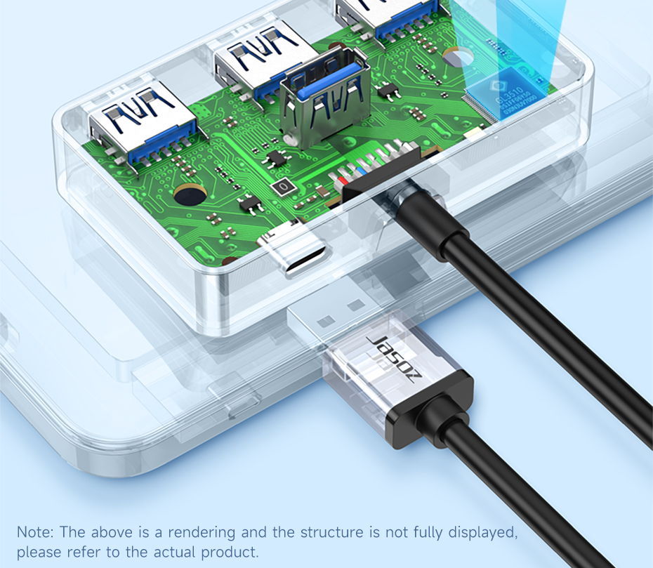 ⚡ส่งจาก กทม⚡Jasoz USB 3.0 HUB 4 Port ตัวเพิ่มช่อง USB Usb 3.0 Splitter ...