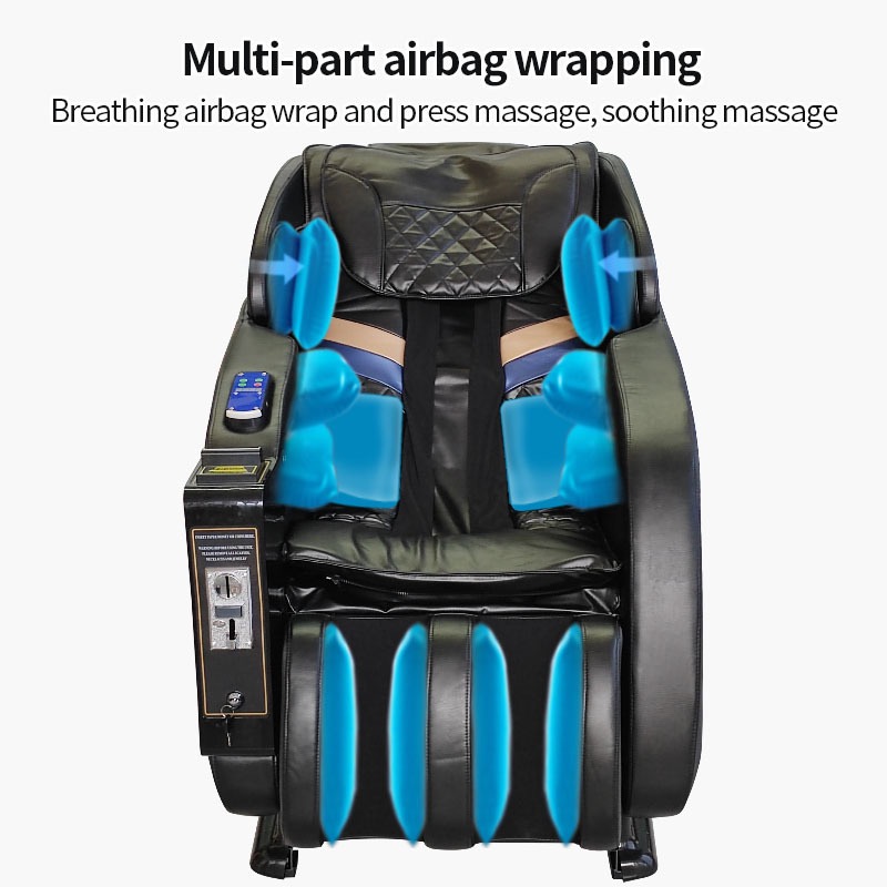 AILIST เก้าอี้นวด สีดำ ฟื้นฟูร่างกาย บรรเทาอาการปวดหลัง ปรับปรุงคุณภาพการนอนหลับ ผ่อนคลายกล้ามเนื้อ ฟื้นฟูร่างกาย เพื่อความผ่อนคลายขั้นสุด แข็งแรงทนทาน