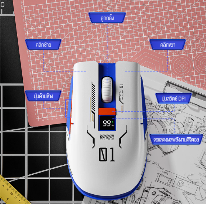 【HOT】NETPAC Wireless Mouse เมาส์ไร้สา เมาส์บลูทูธ 2.4Ghz Bluetooth 4.0 ...