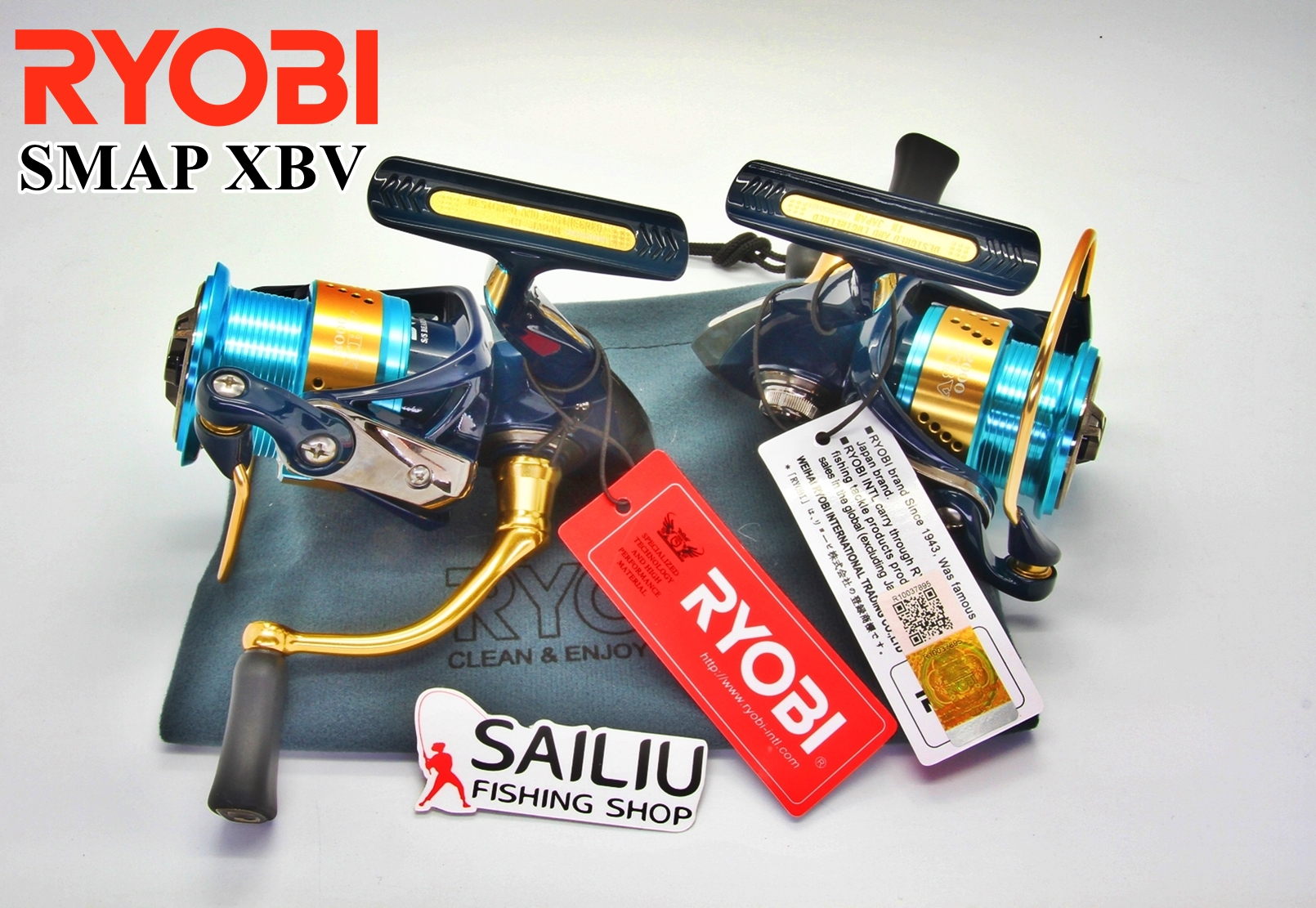 RYOBI SMAP XBV ของแท้100% รอกสปินนิ่ง รอกตีเหยื่อปลอม รอกตกปลา (มี ...