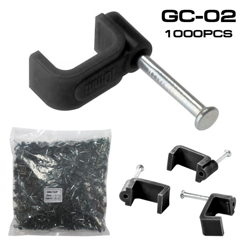 GLINK GC-02 / GC02 Cable Clip กิ๊บตอกสาย LAN+POWER ขนาด 10 mm. PACK ...