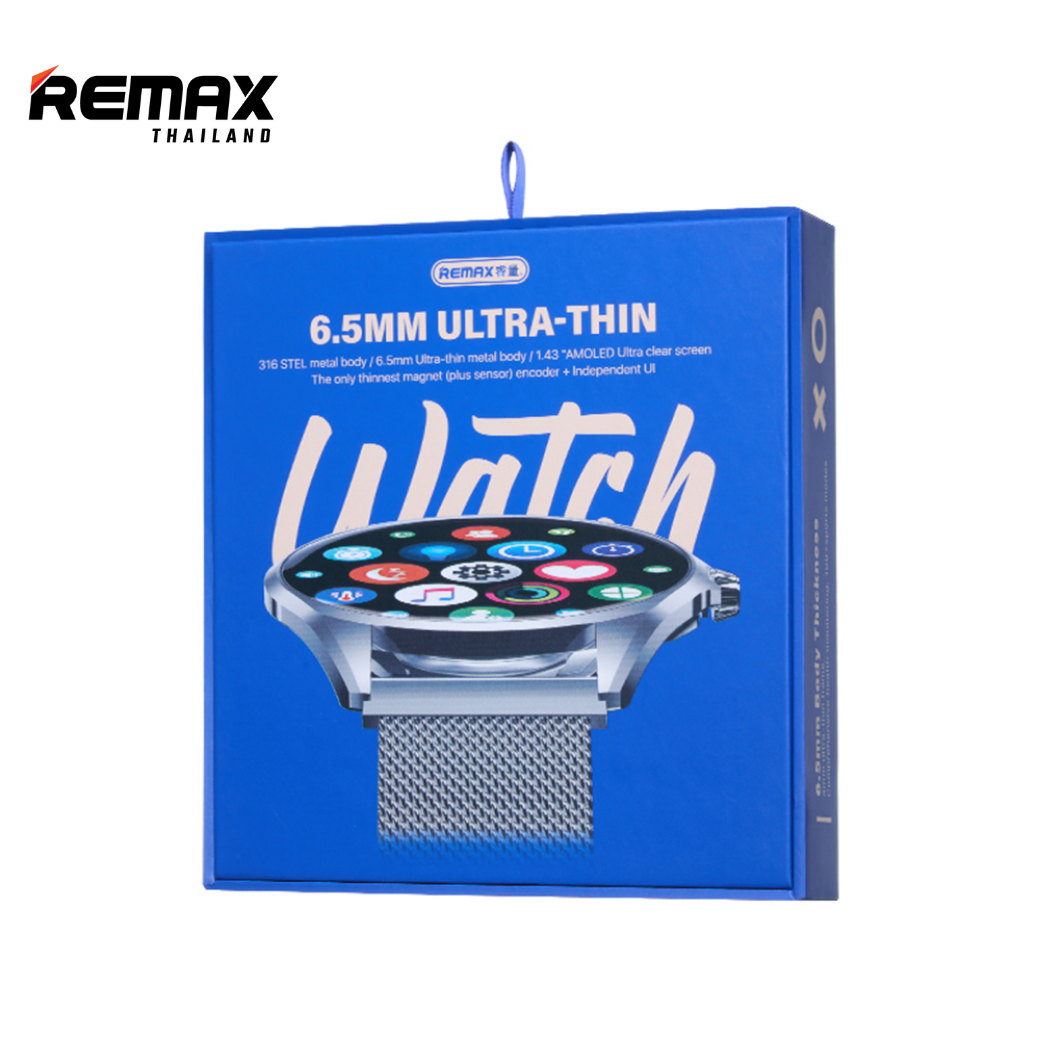 Remax Smart Watch watch21 - นาฬิกาสมาร์ทวอทช์ หน้าจอ 1.43 AMOLED กันน้ำ ...