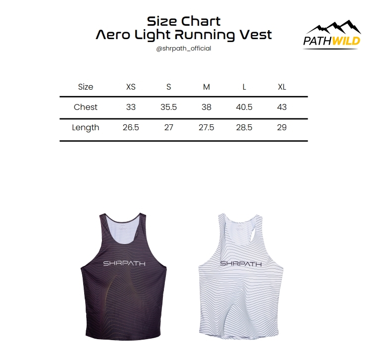 SHRPATH AERO LIGHT RUNNING VEST SH1009 เสื้อกล้าม น้ำหนักเบามาก ระบาย ...
