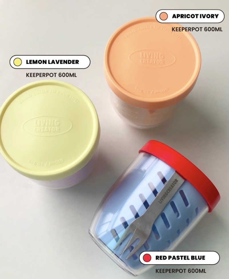 [Living Creator] Korea-Made Fruit & Salad Storage Container “Keeper Pot ...