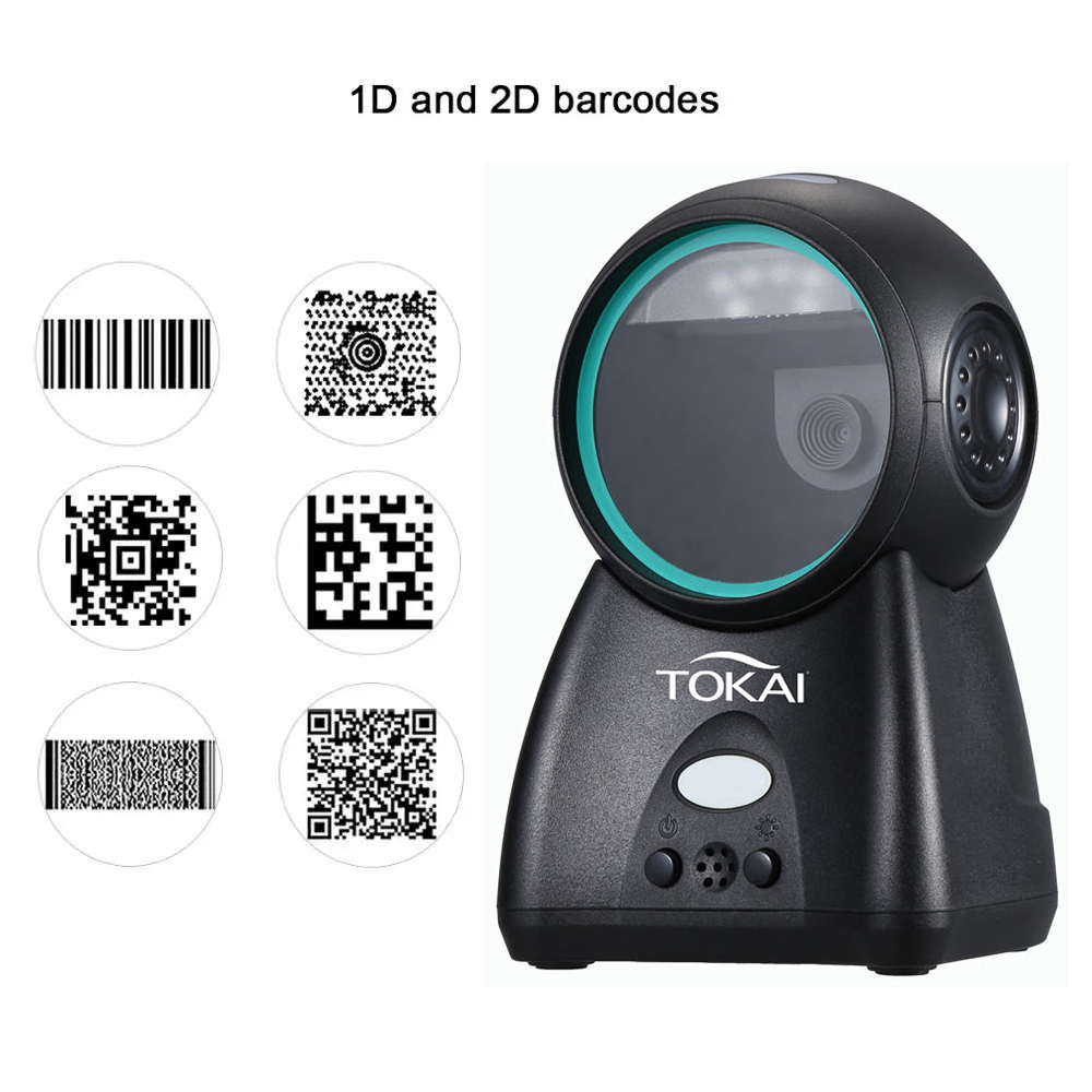 TOKAI เครื่องอ่านสแกนบาร์โค้ด แบบตั้งโต๊ะ 1D&2D QR Code เลเซอร์ Scanner ...