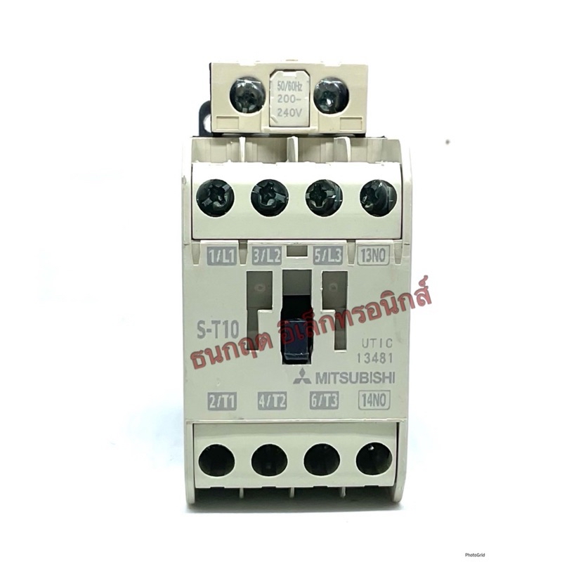 S-T10 ST10 lth=20A คอยด์ 200-240VAC ยี่ห้อ MITSUBISHI แมกเนติก คอนแทคเต ...