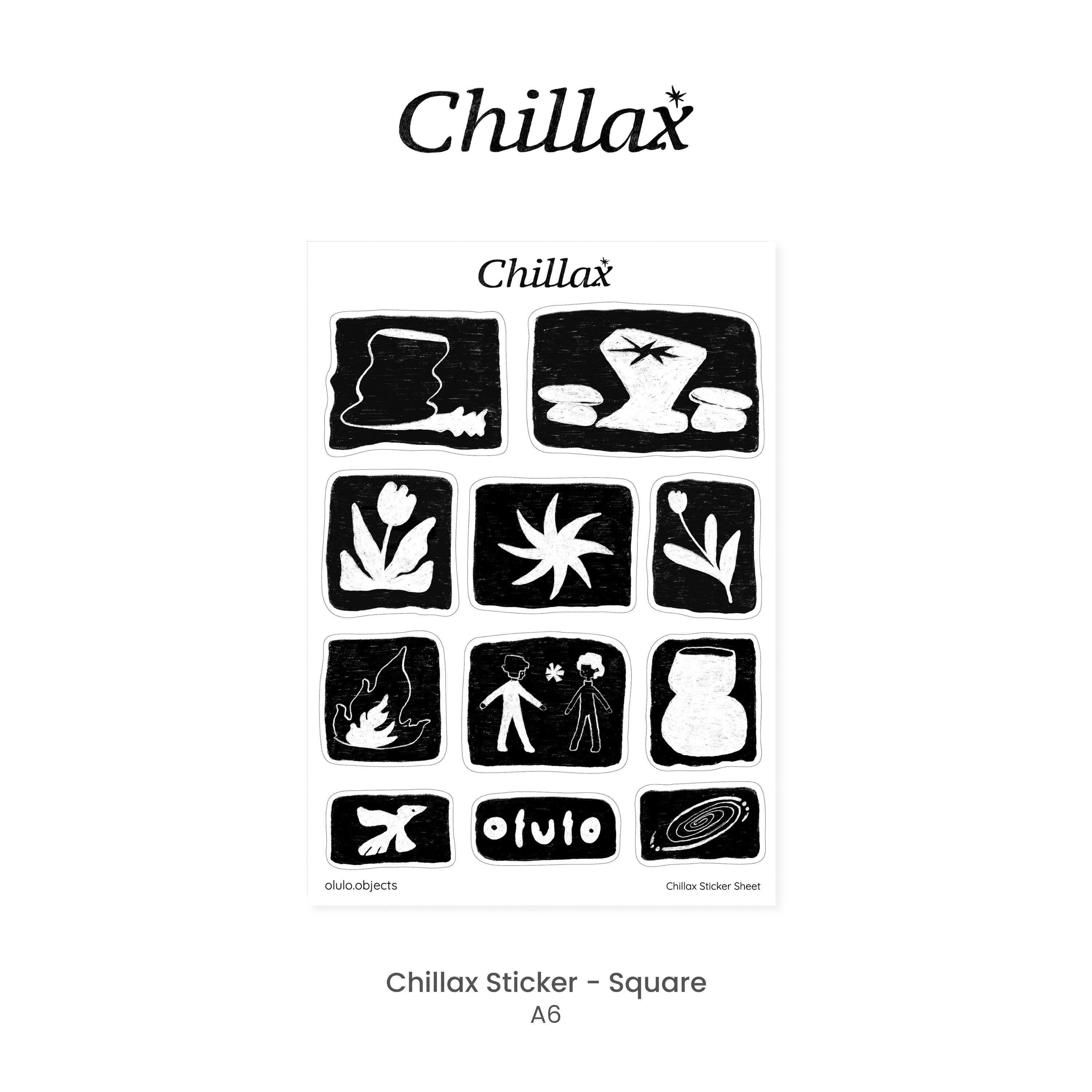 olulo Chillax - Sticker (Original Artwork by olulo.objects) | Shopee ...