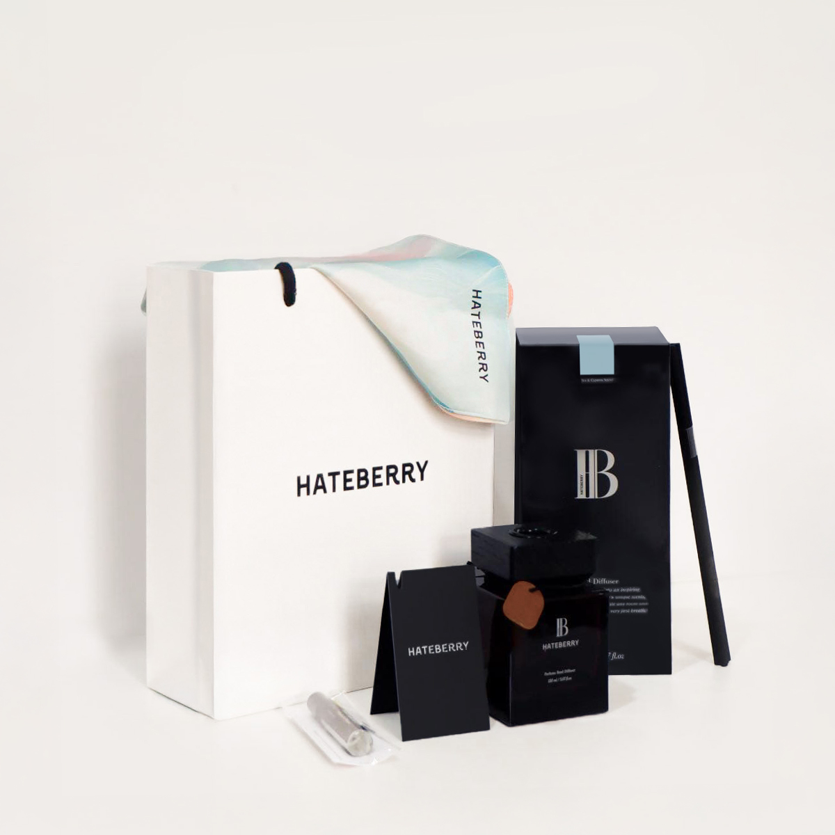 HATEBERRY SCENT ก้านไม้หอมปรับอากาศ กลิ่น Sea & Cypress Sound ขนาด 150 ...