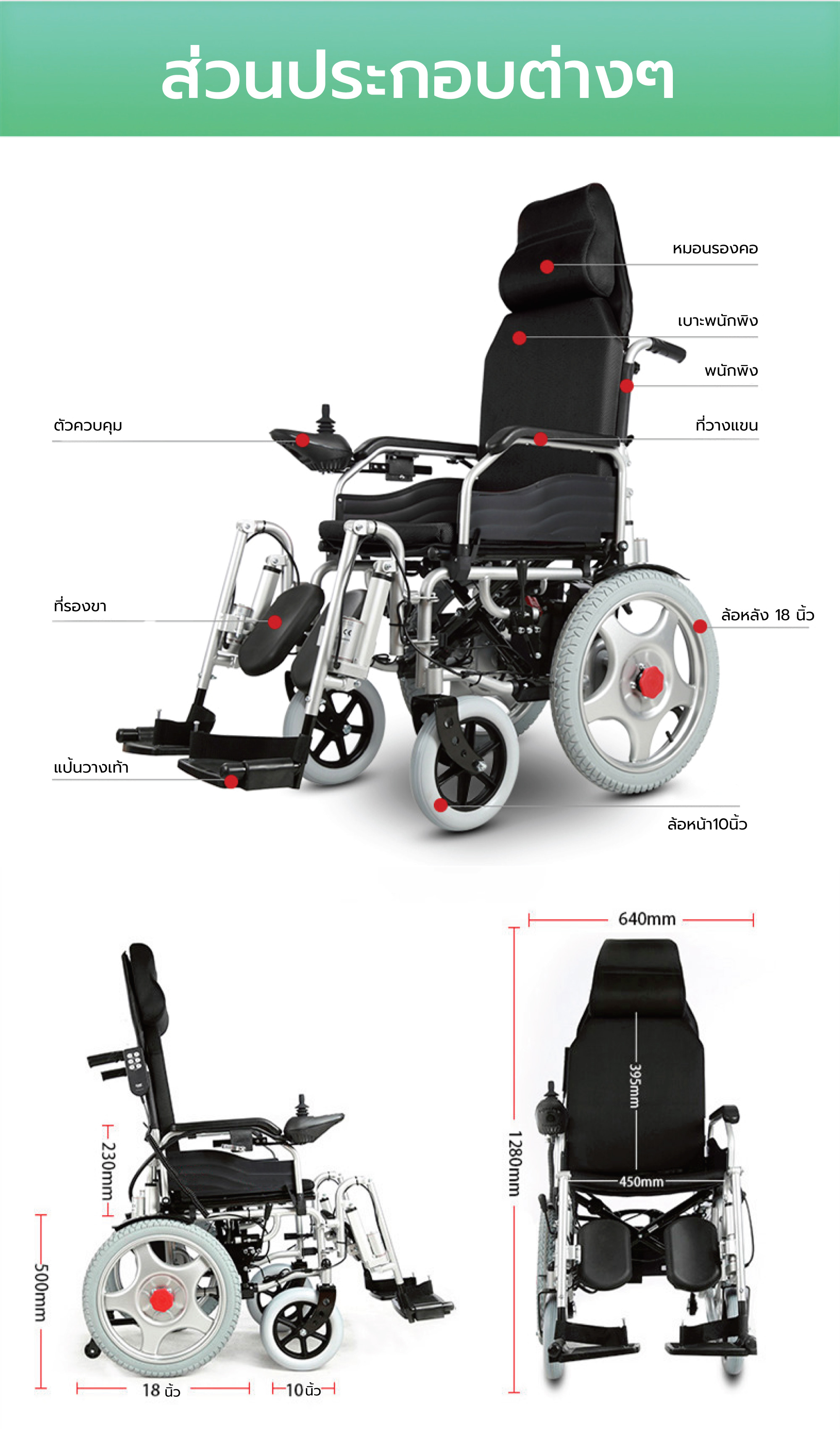 Synergy รุ่น เอ๊กซ์คลูซีฟ พลัส รถวีลแชร์ไฟฟ้าปรับเอนนอนได้ พนักพิงสูง เบาะหนานุ่ม นั่งสบาย เพิ่มความอิสระในการใช้ชีวิต