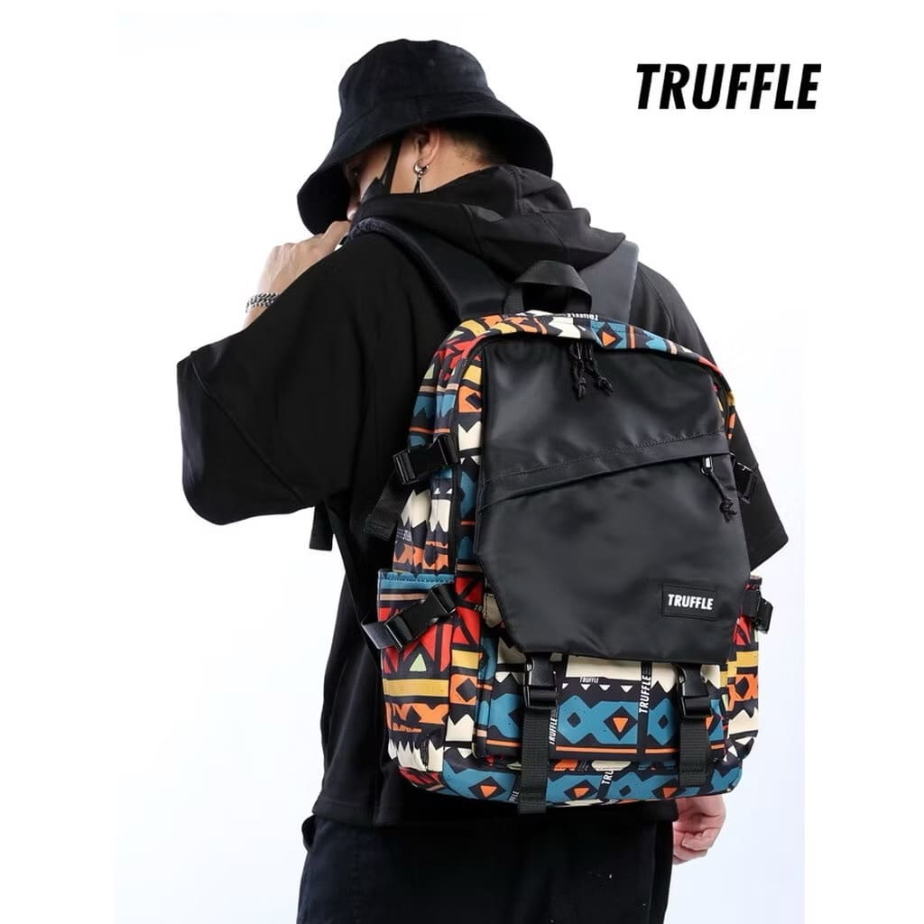 [แถมพวงกุญแจ] Truffle Backpack กระเป๋าสะพายหลัง ใส่ Laptop13 - 15