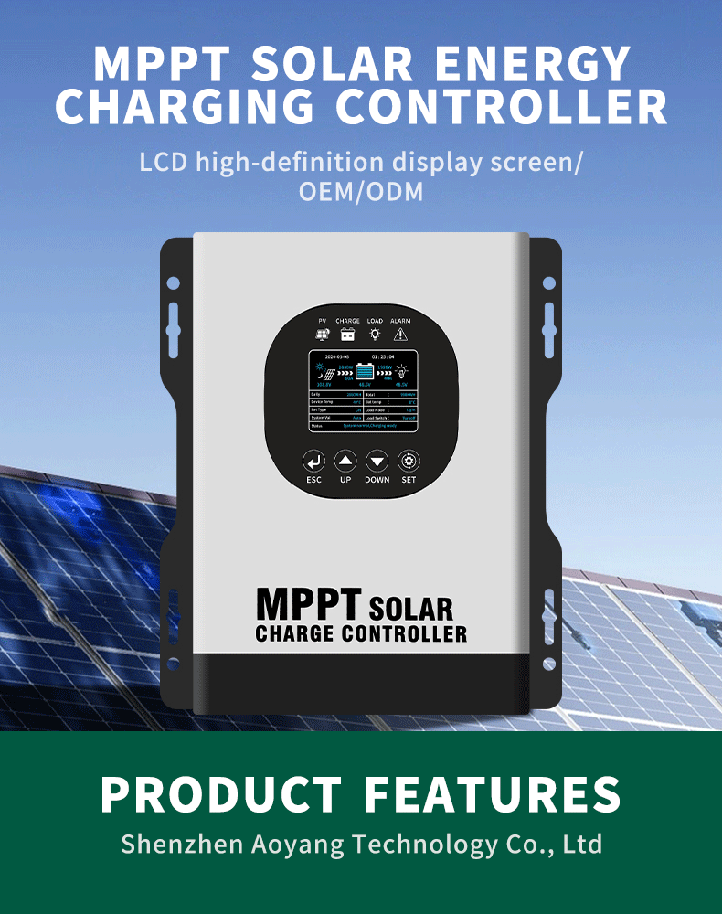 Smart high voltage MPPT solar controller โซล่าชาร์เจอร์ใช้ APP ได้ ...