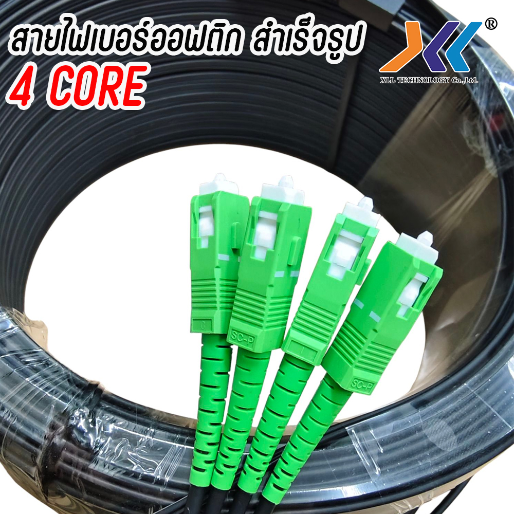 สายไฟเบอร์ออฟติกสำเร็จรูป พร้อมเข้าหัว SC/APC แบบมีสลิง FIBER OPTIC ...
