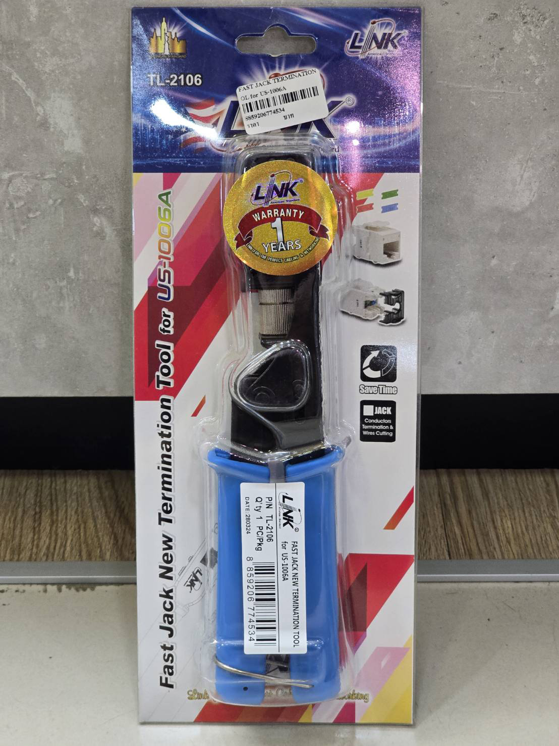Fast jack New Termination Tool for CAT6 color Changeable คีมเข้าหัวตัว ...