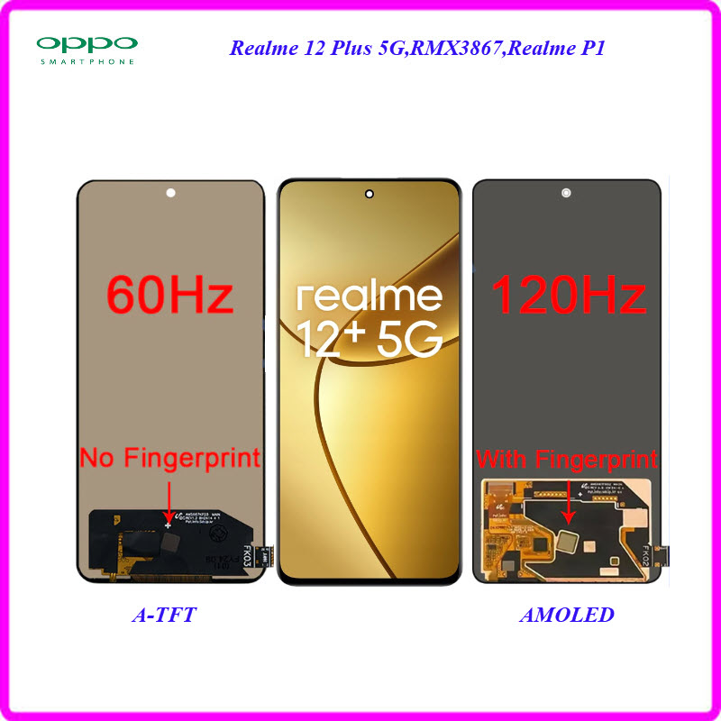อะไหล่มือถือ Oppo Realme 12+,Realme 12 Plus 5G,RMX3867,Realme P1 ...