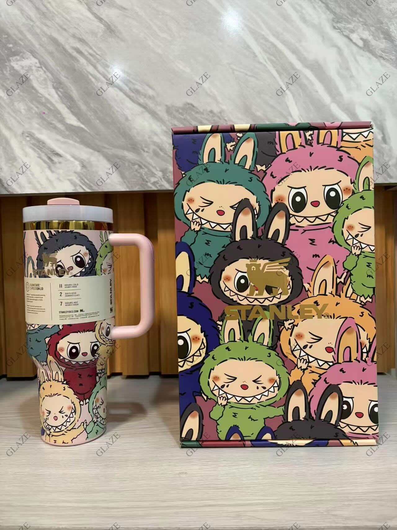 STANLEY X Labubu 40oz แก้วน้ำเก็บความเย็น แก้วน้ำ พร้อมจัดส่งจากไทย ...