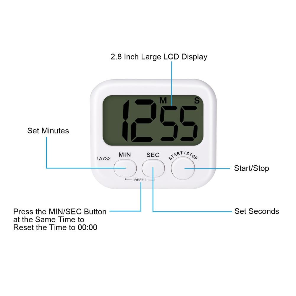 เครื่องจับเวลาถอยหลัง Digital Kitchen Timer Countdown Timer DC101 ...