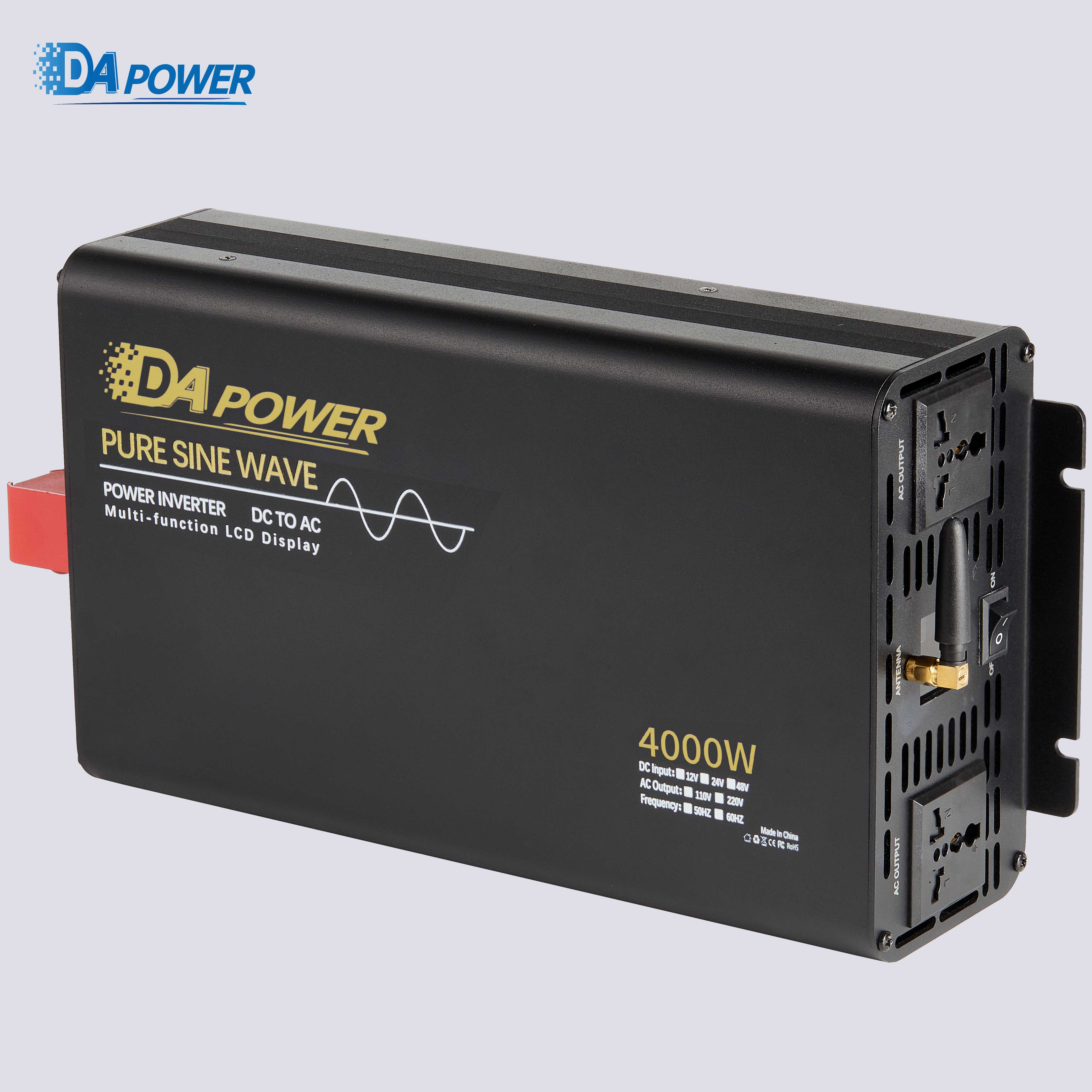 DA Inverter 5500Wรุ่น12v/24VตัวแปลงไฟDC TO AC220V อินเวอร์เตอร์เพียวซาย ...