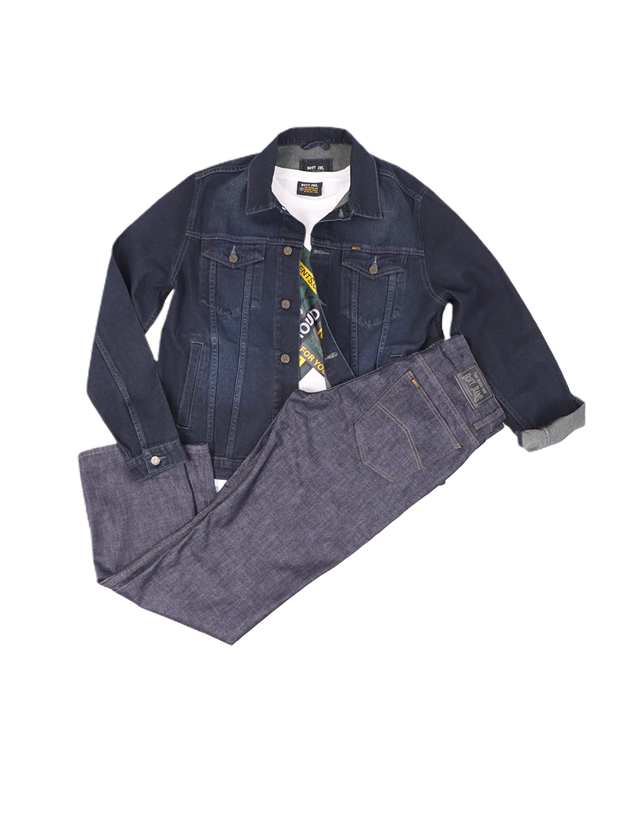 BOVY JACKET JEANS BLUEFADE- เสื้อแจ็คเก็ตสียีนส์เข้มยีนส์อ่อน BJ9227 ...