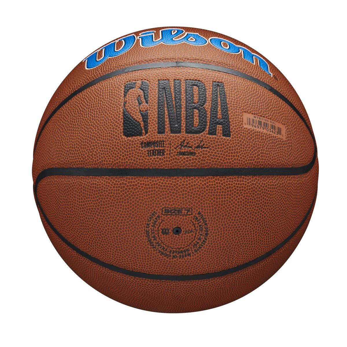 WILSON NBA Team Composite Dallas Mavericks ลูกบาสเกตบอล PU 100% Size 7 ...