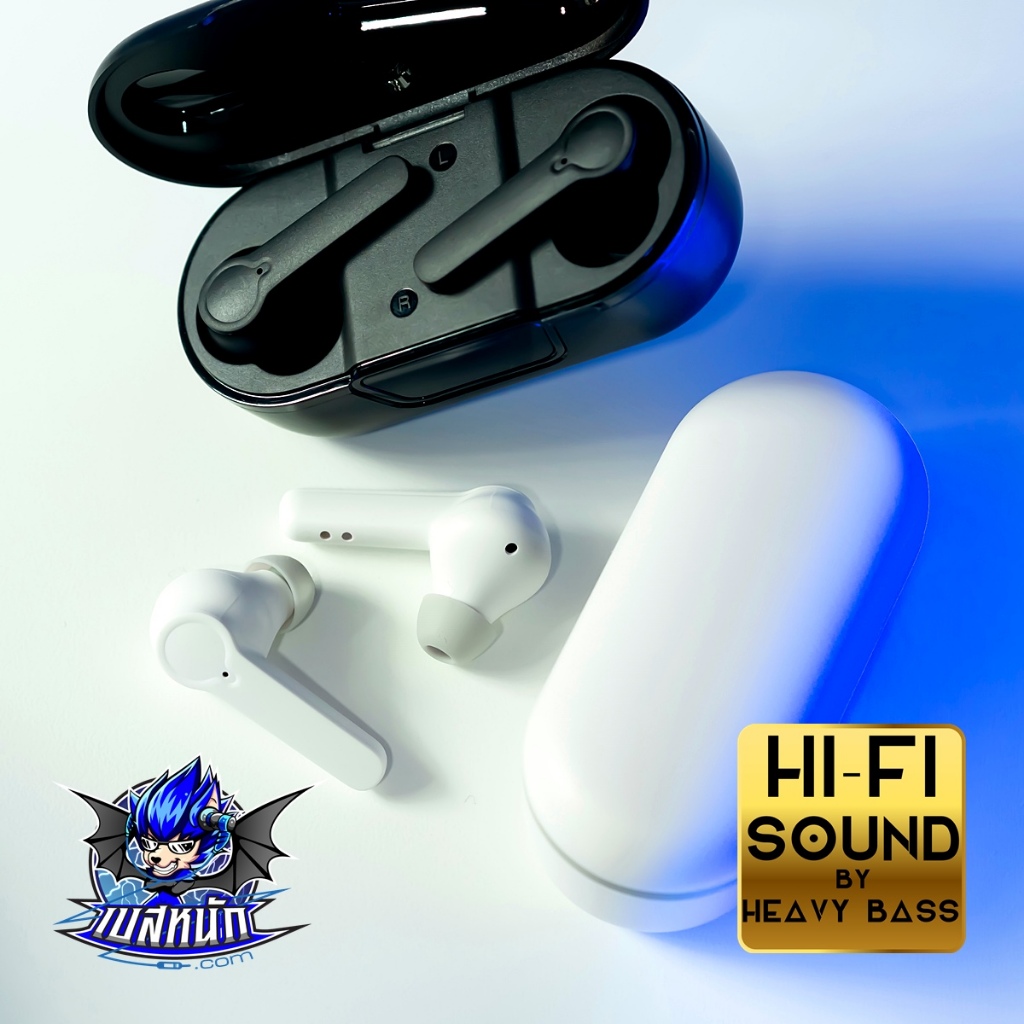 HB TWS ANC/ENC IN-EAR ตัดเสียงรบกวน ไมค์4ตัว รองรับ Wireless charger ...