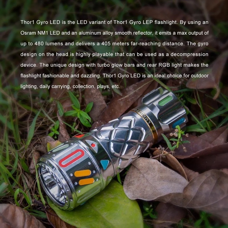 ไฟฉาย Lumintop Thor 1 Gyro LED (Aluminum) | Shopee Thailand