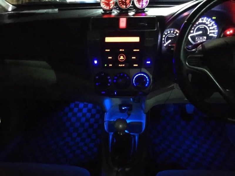ไฟส่องเท้า Honda City gm2 ไฟส่องพื้น ไฟสร้างบรรยากาศ foot light มีหลอด ...