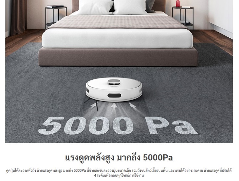 HITACHIเครื่องดูดฝุ่นหุ่นยนต์ RV-X20PWHSI เทคโนโลยี LDS แรงดูดพลังสูง ...