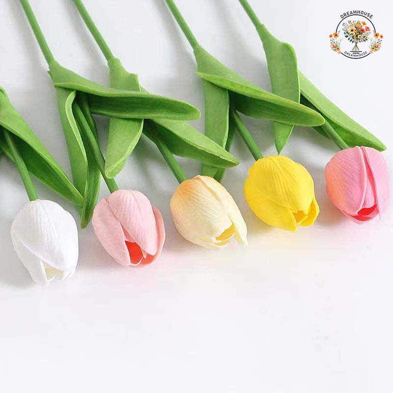 ดอกไม้ประดิษฐ์ ทิวลิป Tulip Flower ประดิษฐ์ดอกไม้ปลอมตกแต่งบ้าน พร้อพ ...