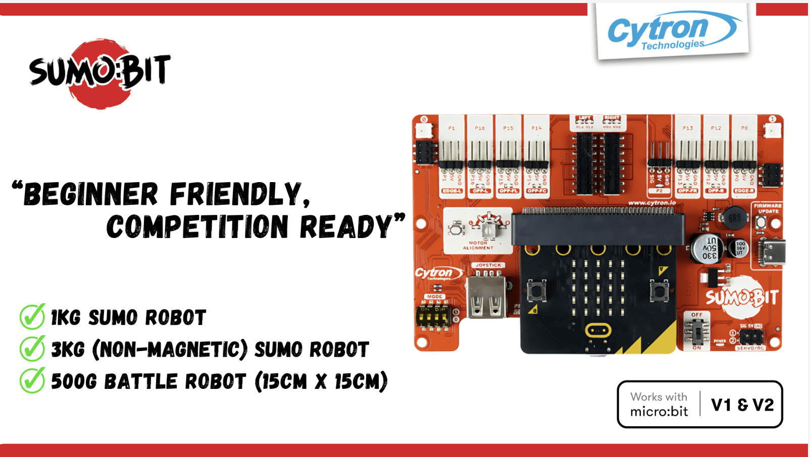 SUMO:BIT - บอร์อขยาย Sumo Robot สำหรับ micro:bit | Shopee Thailand