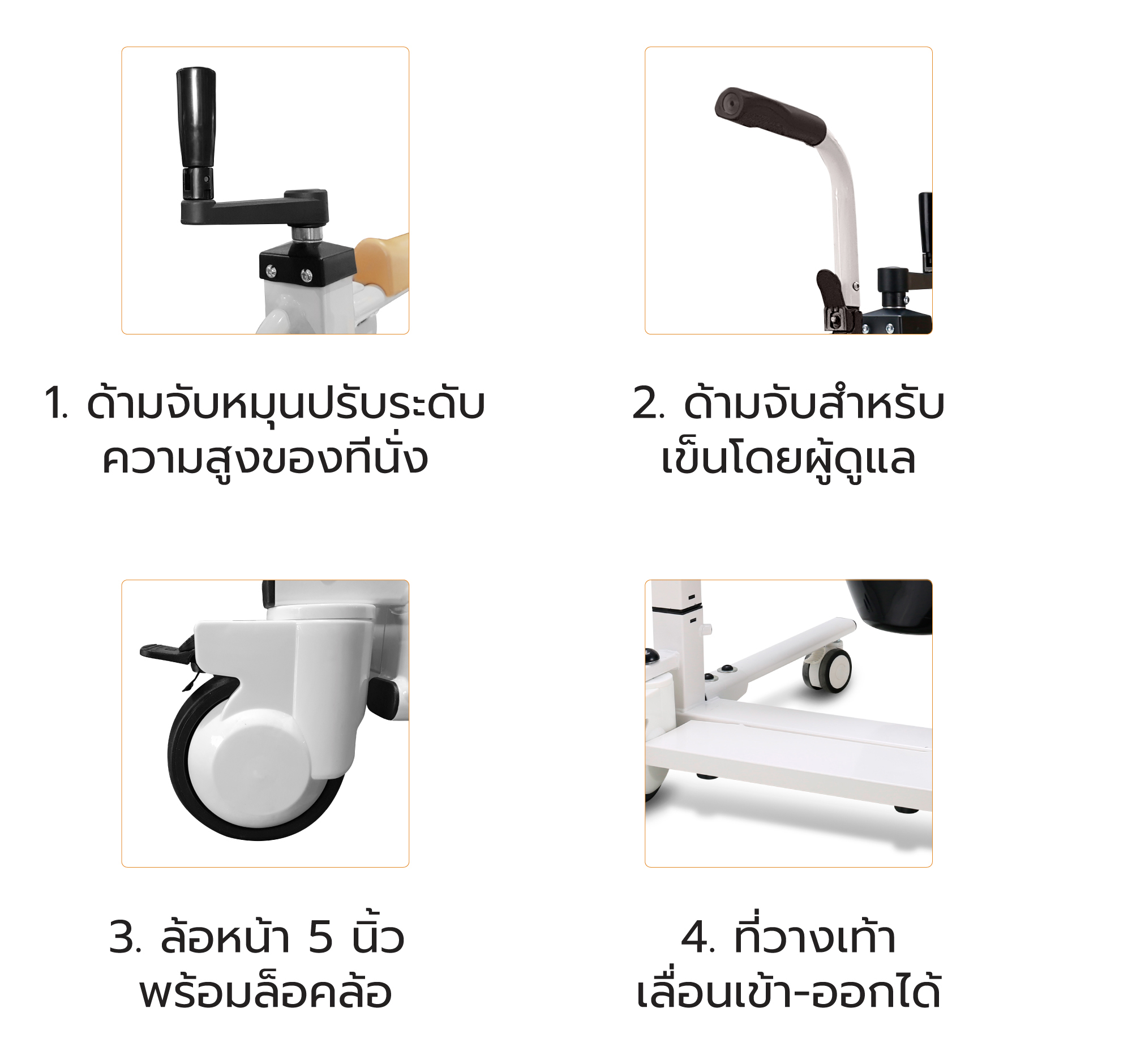 Synergy รุ่น iMOVE Model 2 รถเข็นเคลื่อนย้ายผู้ป่วย อเนกประสงค์ ช่วยดูแลผู้ป่วยติดเตียง ผ่อนแรงผู้ดูแล