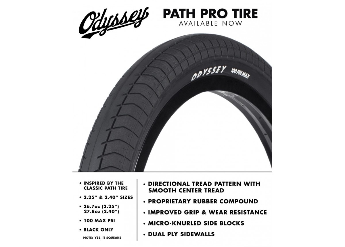 Bmx Tires 20 X 2.4 LLANTA ODYSSEY PATH PRO 20X2.25'' Y 20X2.40