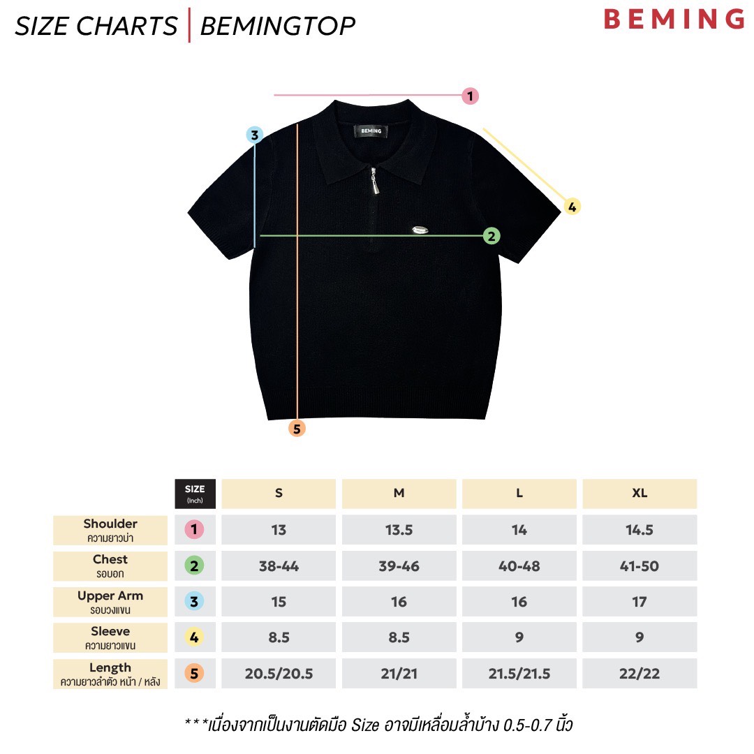 (พร้อมส่ง)Bemingtop909(S-XL)-Cody Half-Zip Polo – เสื้อโปโลไหมพรมคอซิป ...