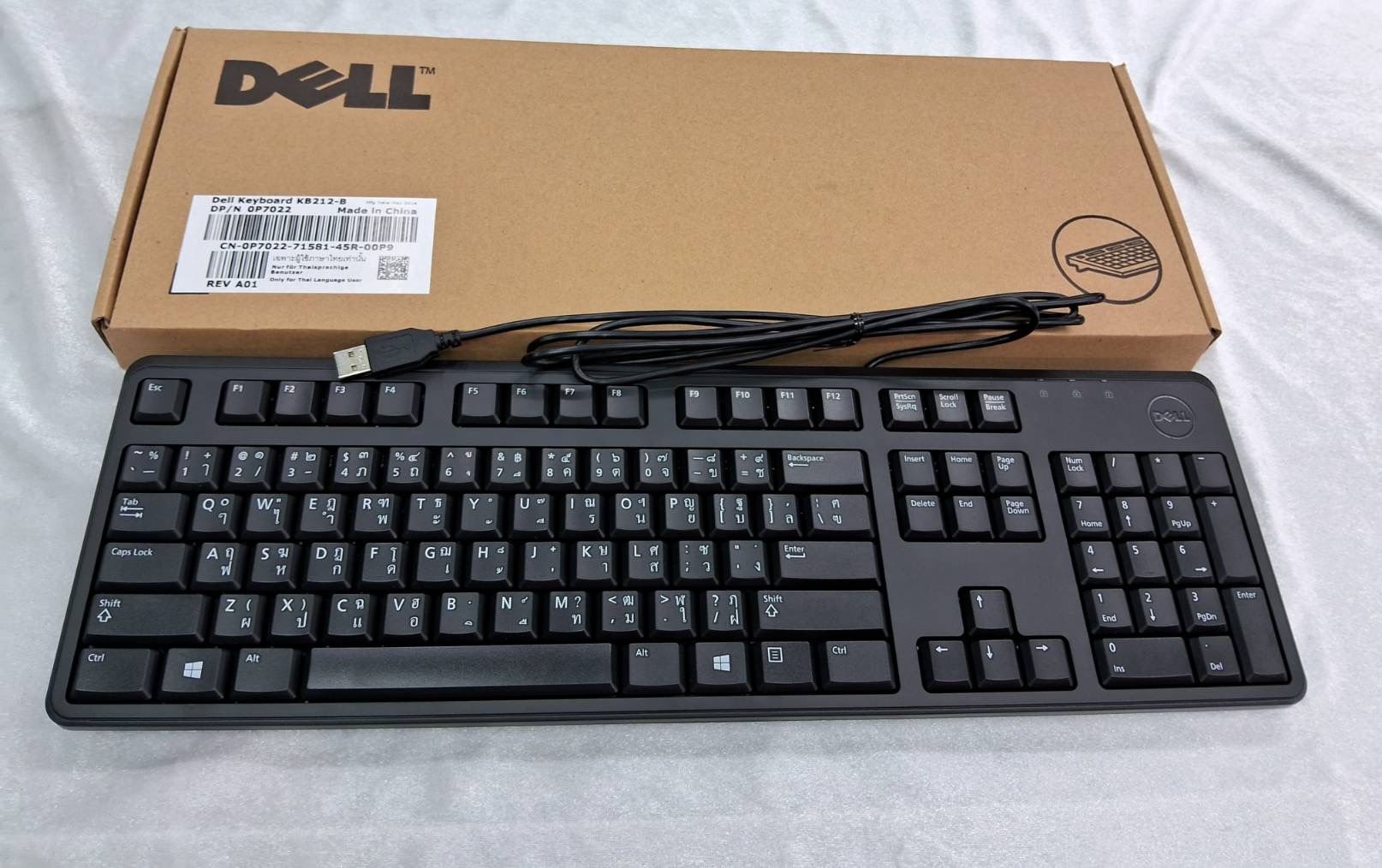 คีย์บอร์ดคอมพิวเตอร์ DELL KB212 แท้ keybroad DELL KB212 | Shopee Thailand