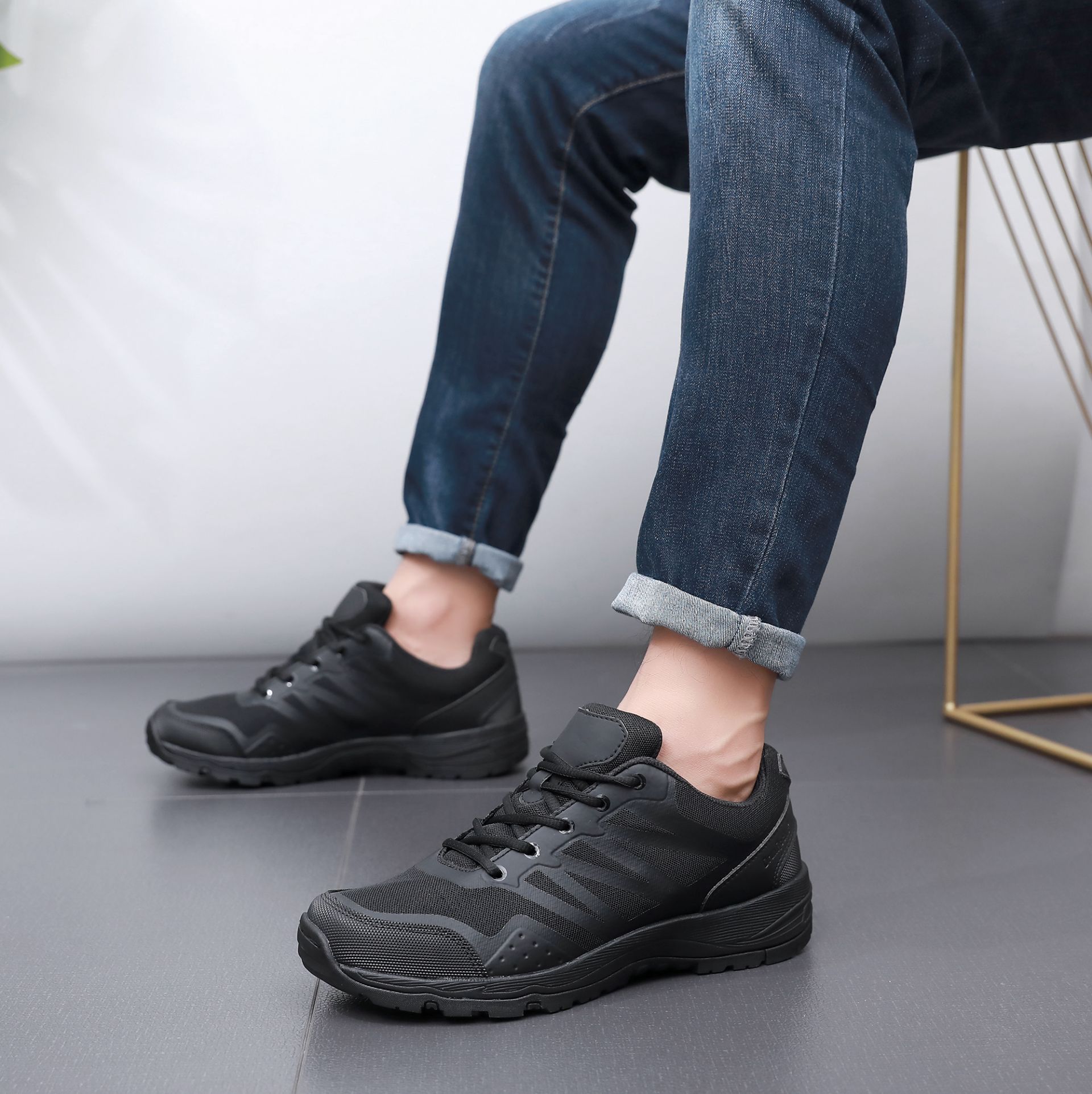 DRUN ROCKS - รองเท้าผู้ชาย กีฬา เดินป่า พื้นหนา ยึดเกาะได้ดี แทคติคอล ...