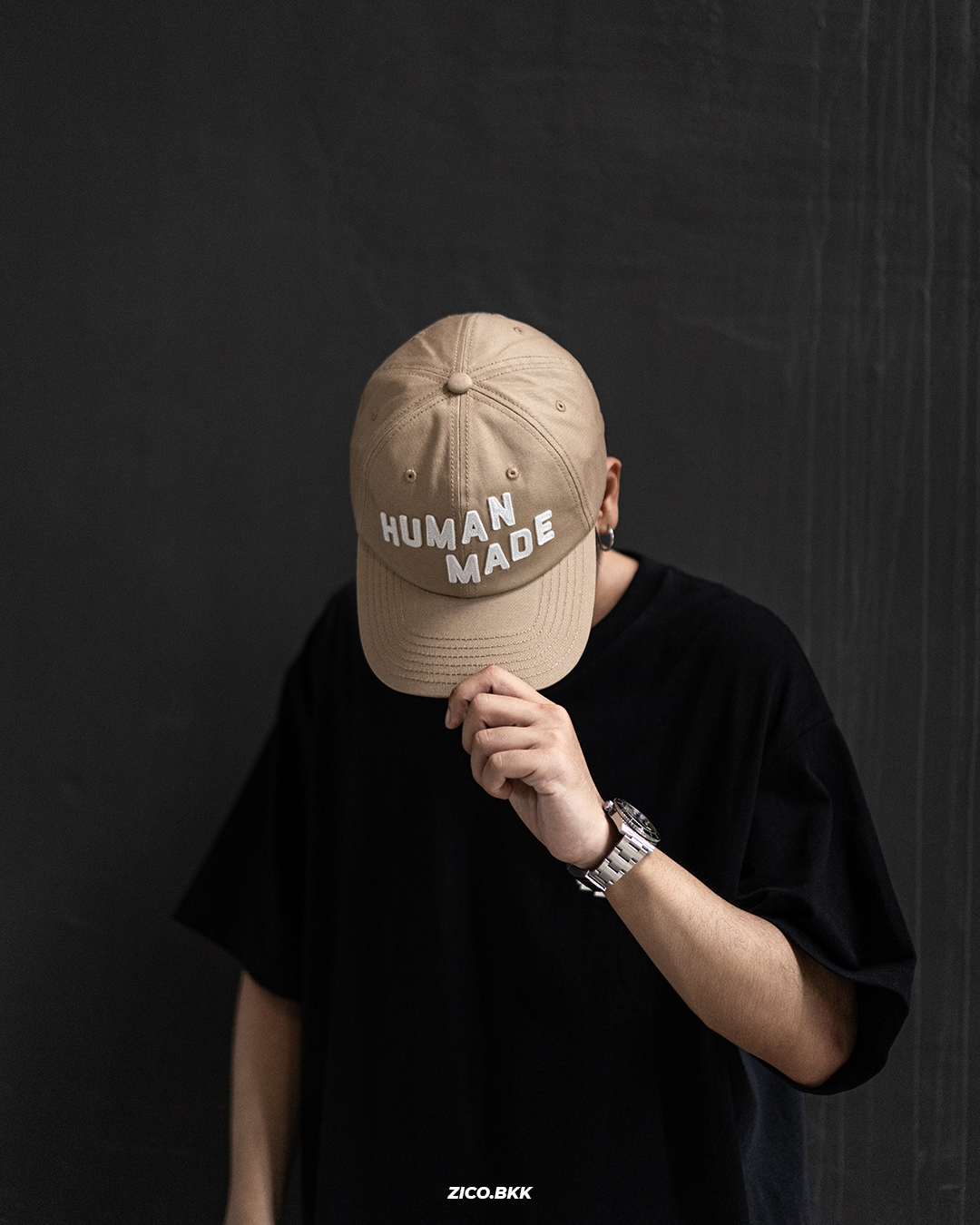 HumanMa 6 Panel Twill Cap (SS25) | Shopee Thailand