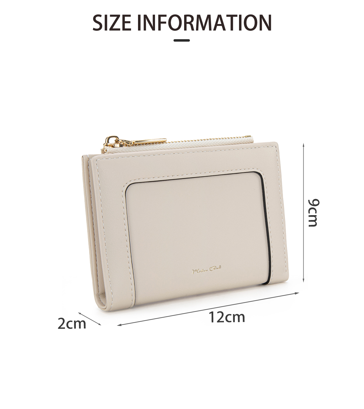 Milan Chiva Zipper wallet กระเป๋าสตางค์ผู้หญิง ใบสั้น แฟชั่น หนังนิ่ม ...
