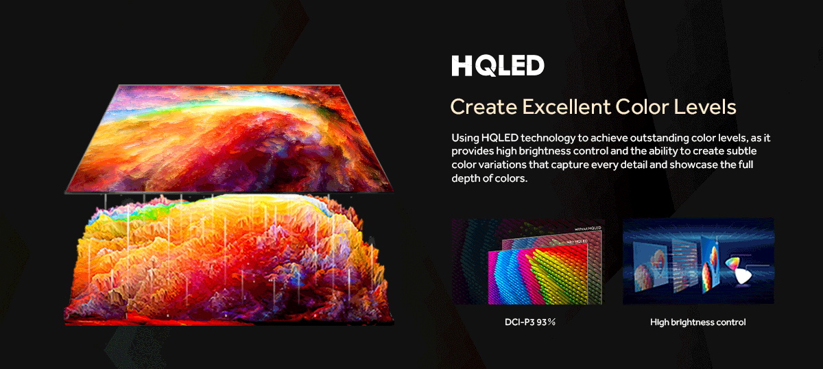 Haier TV รุ่น H65K7UG 65" 4K HQLED HDR10 UHD Smart Google TV with Dolby Vision& Atmos