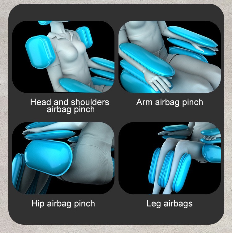 AILIST เก้าอี้นวด สีดำ ฟื้นฟูร่างกาย บรรเทาอาการปวดหลัง ปรับปรุงคุณภาพการนอนหลับ ผ่อนคลายกล้ามเนื้อ ฟื้นฟูร่างกาย เพื่อความผ่อนคลายขั้นสุด แข็งแรงทนทาน