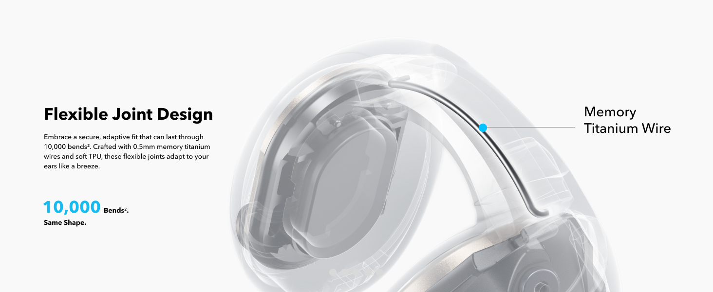 SOUNDCORE C40i Flexible and Comfortable Clip-On Earbuds หูฟังบลูทูธไร้สาย หูฟังไร้สาย หูฟังบลูทูธ เสียงเบสหนัก กันน้ํา