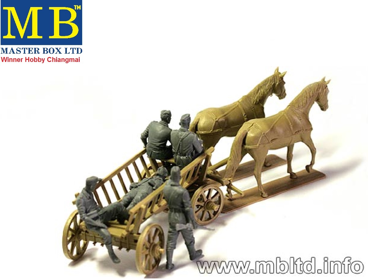 โมเดลฟิกเกอร์ Master Box 3558 Road to the Rear (5 german soldiers and 2 ...