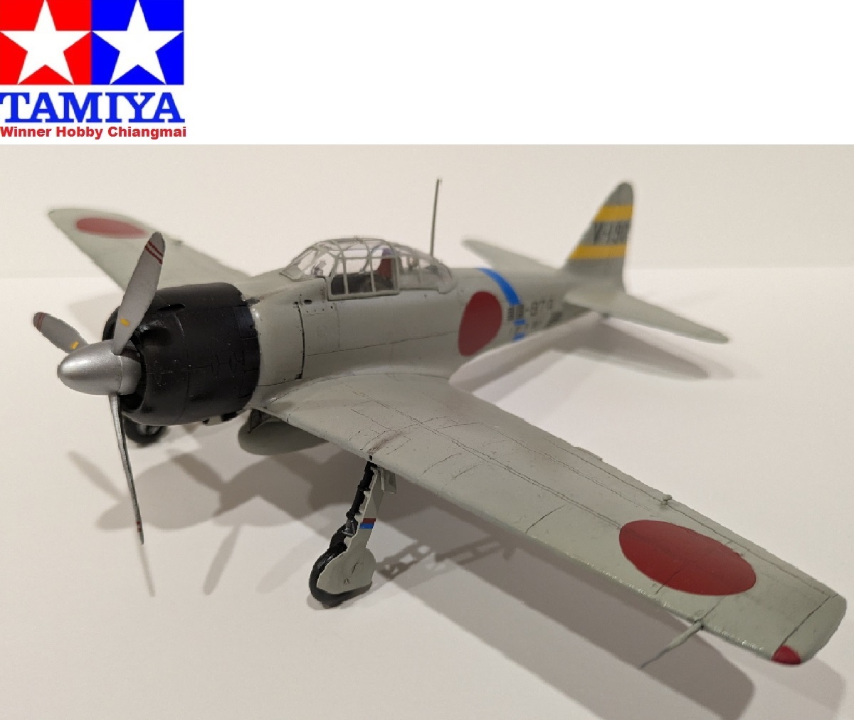 Maquette Mitsubishi A6M3 Zero Fighter HAMP - Modèle Réduit Avion Militaire